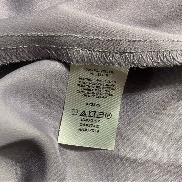 LOFT Purple Sleeveless Ruffle Shift Dress - Picture 4 of 4